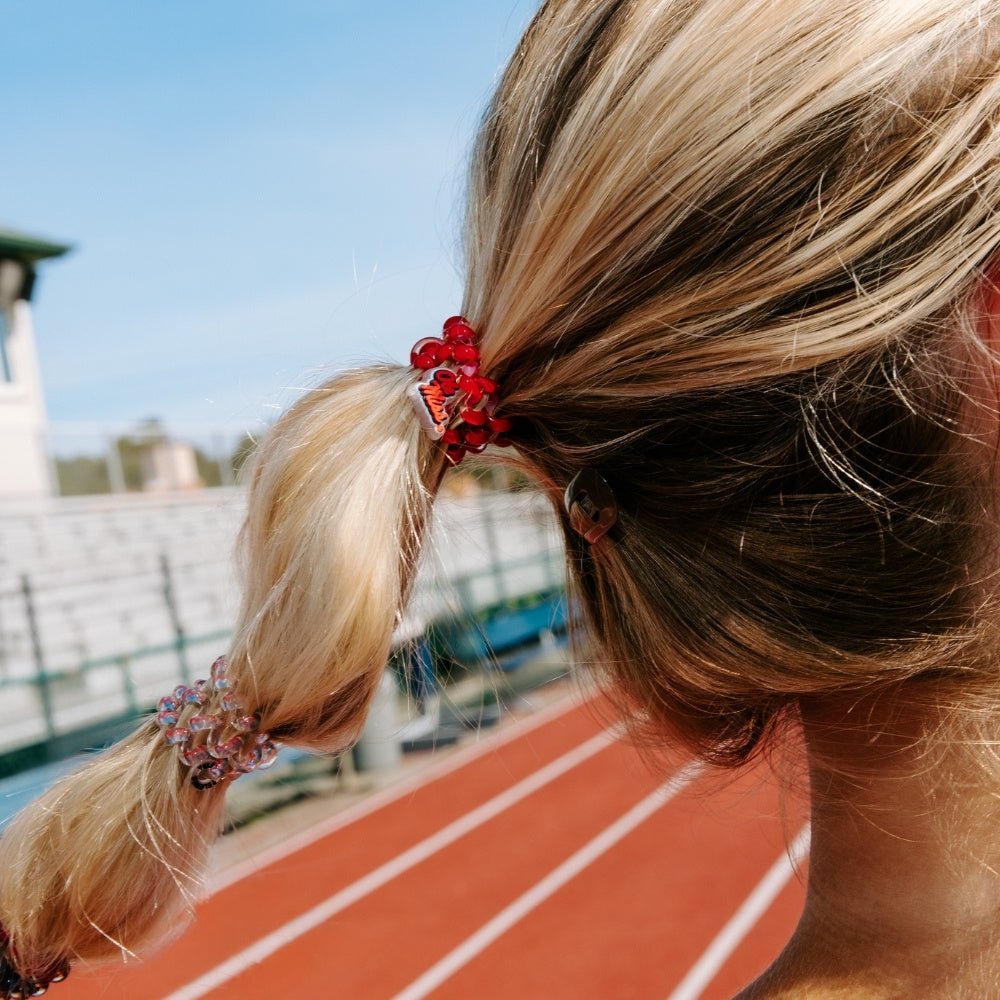 TELETIES - Hotty Toddy! Small Hair Ties in Red Blue - Small