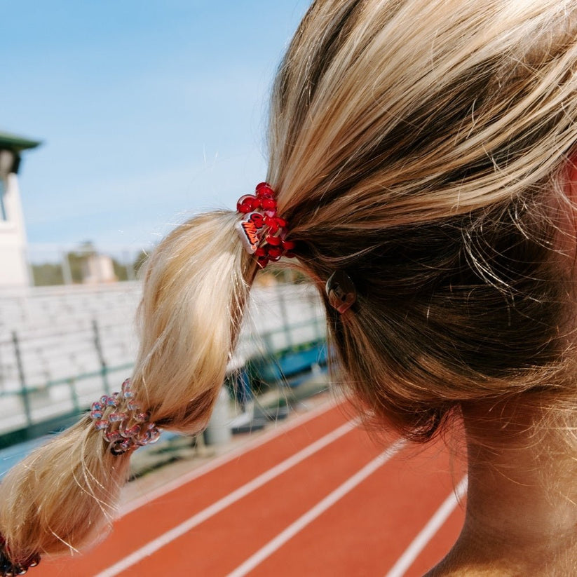 TELETIES - Hotty Toddy! Small Hair Ties in Red Blue - Small - Image 4