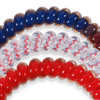 TELETIES - Hotty Toddy! Small Hair Ties in Red Blue - Small - Image - 3