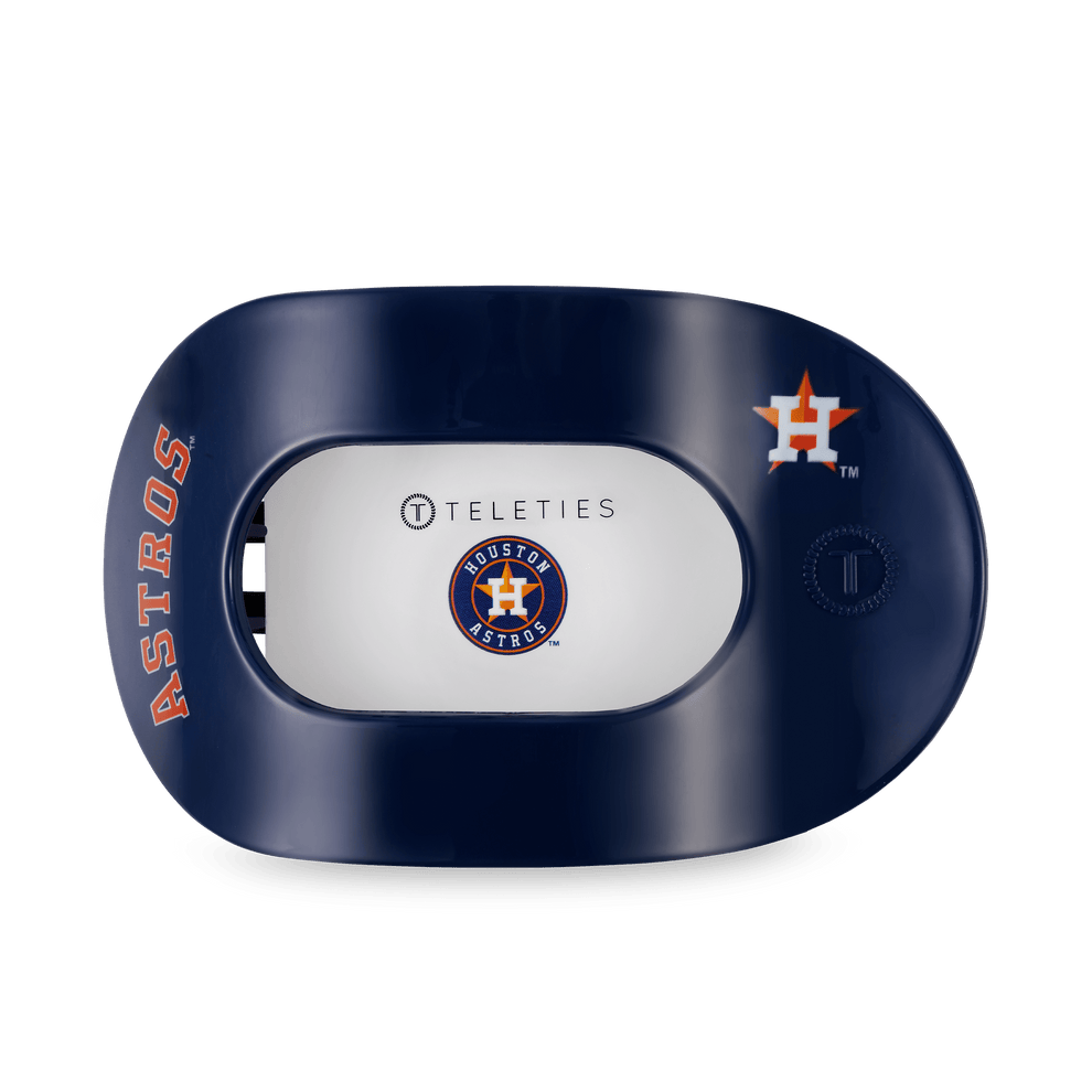 Houston Astros Large Flat Round Hair Clip - Hair Clips - TELETIES
