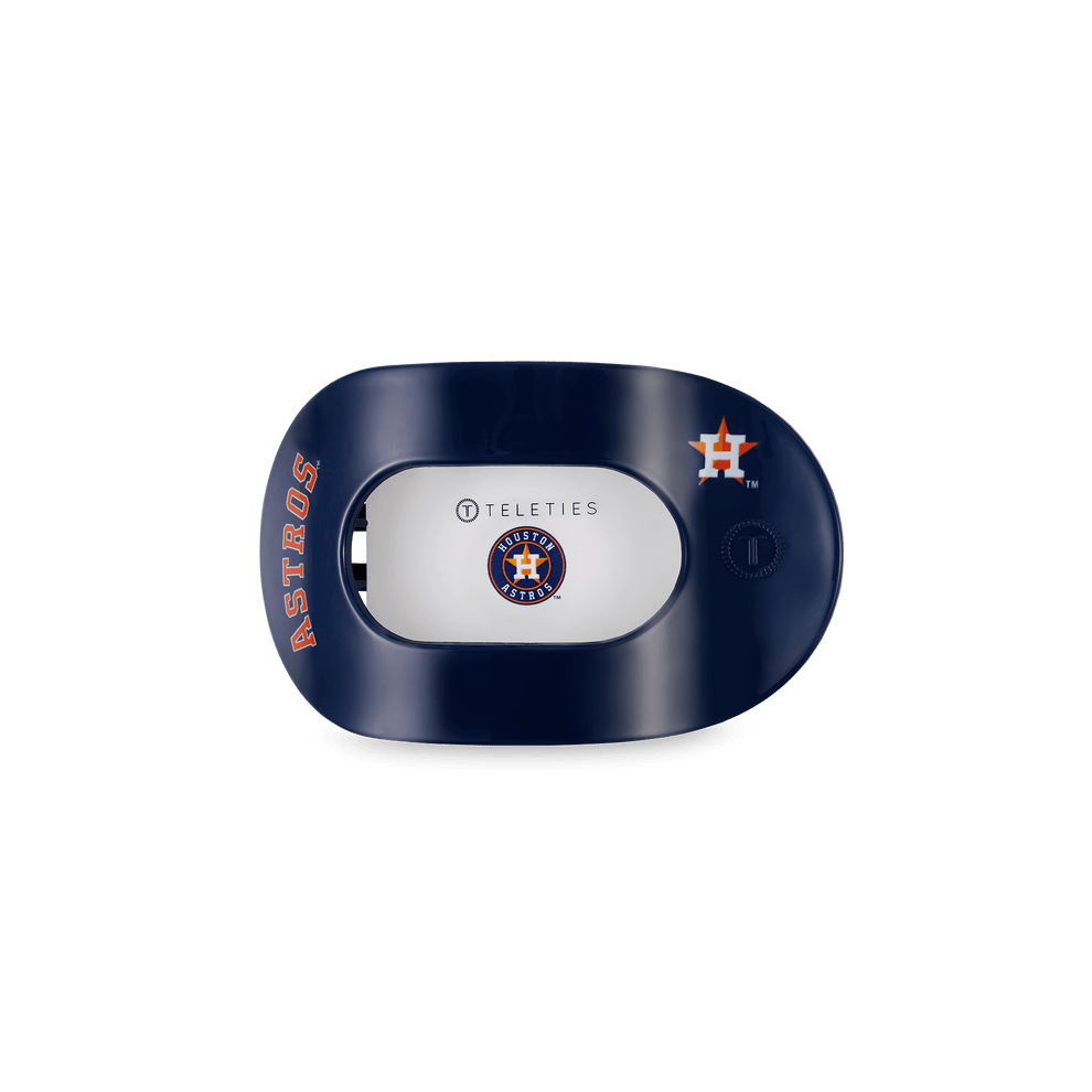 Houston Astros Small Flat Round Hair Clip - Hair Clips - TELETIES
