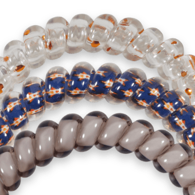 TELETIES - Houston Astros Small Hair Ties in Blue Orange Grey - Small