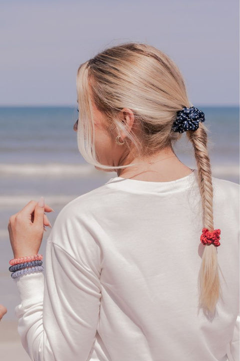 Independence Bae Large Silk Scrunchies
