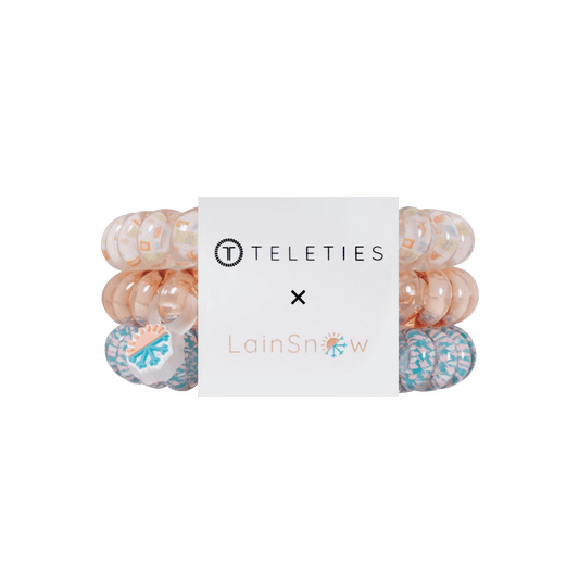 Island Threads Large Hair Ties
                in Peach - Large
              
