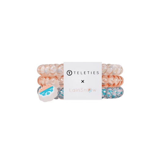 Island Threads Small Hair Ties
                in Peach - Small
              