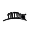 Jet Black Large Flat Circle Hair Clip - Hair Clips - TELETIES
