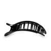 Jet Black Large Flat Round Hair Clip - Hair Clips - TELETIES

