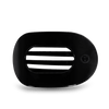 Jet Black Large Flat Round Hair Clip - Hair Clips - TELETIES
