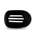 Jet Black Large Flat Round Hair Clip
                in Black - Large
            
