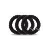 Jet Black Large Nylon Hair Ties - Hair Ties - TELETIES
