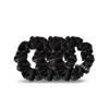 Jet Black Large Silk Scrunchies - Scrunchies - TELETIES

