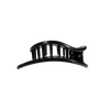 Jet Black Medium Flat Circle Hair Clip - Hair Clips - TELETIES

