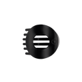 Jet Black Medium Flat Circle Hair Clip
                in Black - Medium
            