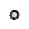 Jet Black Small Flat Open Circle Hair Clip - Hair Clips - TELETIES
