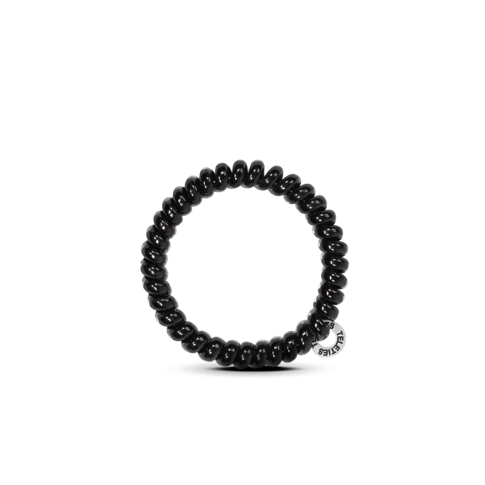 Jet Black Small Hair Ties - Hair Ties - TELETIES
