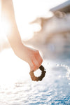 Jet Black Small Towel Scrunchies - Scrunchies - TELETIES
