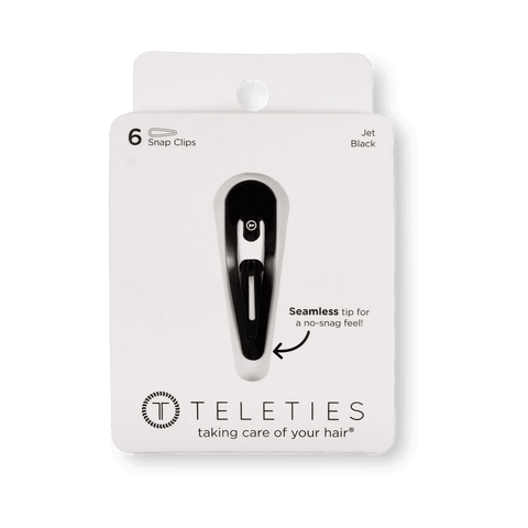 Jet Black Snap Clip (6Ct)