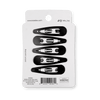 Jet Black Snap Clip (6Ct) - Hair Clips - TELETIES
