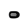 Jet Black Tiny Flat Round Clip - Hair Clips - TELETIES
