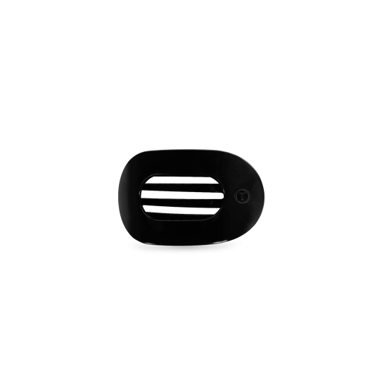 Jet Black Tiny Flat Round Clip
                in Black - Tiny
              