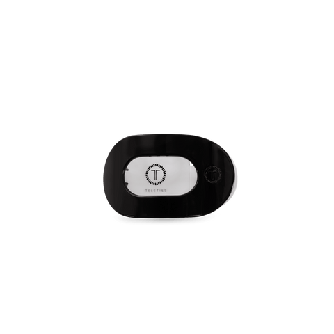 Jet Black Tiny Flat Round Clip