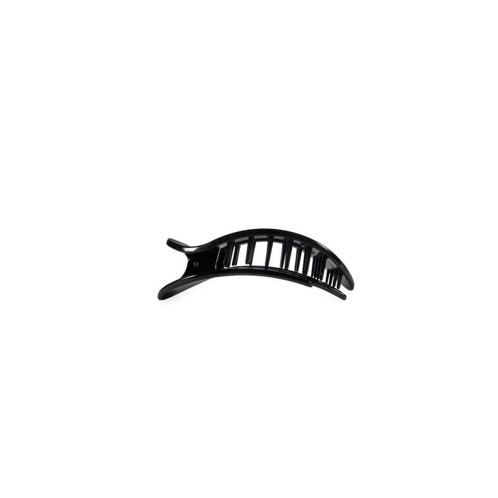 Jet Black Tiny Flat Round Clip - Hair Clips - TELETIES
