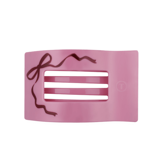 Just Add a Bow Large Flat Rectangle Hair Clip
                in Pink - Large
              