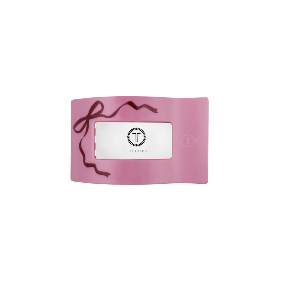 Just Add a Bow Small Flat Rectangle Hair Clip - Hair Clips - TELETIES
