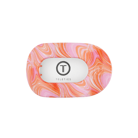 Just Keep Swimming Medium Flat Round Hair Clip