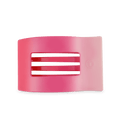 Kiss & Tell Large  Flat Rectangle Hair Clip
                in Pink - Large
            
