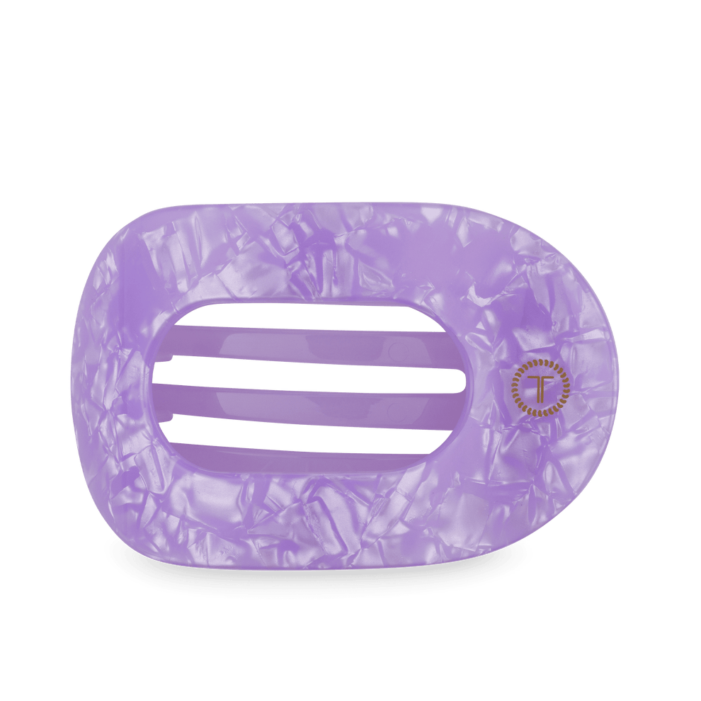 Lavender Mist Large Flat Round Hair Clip - Hair Clips - TELETIES
