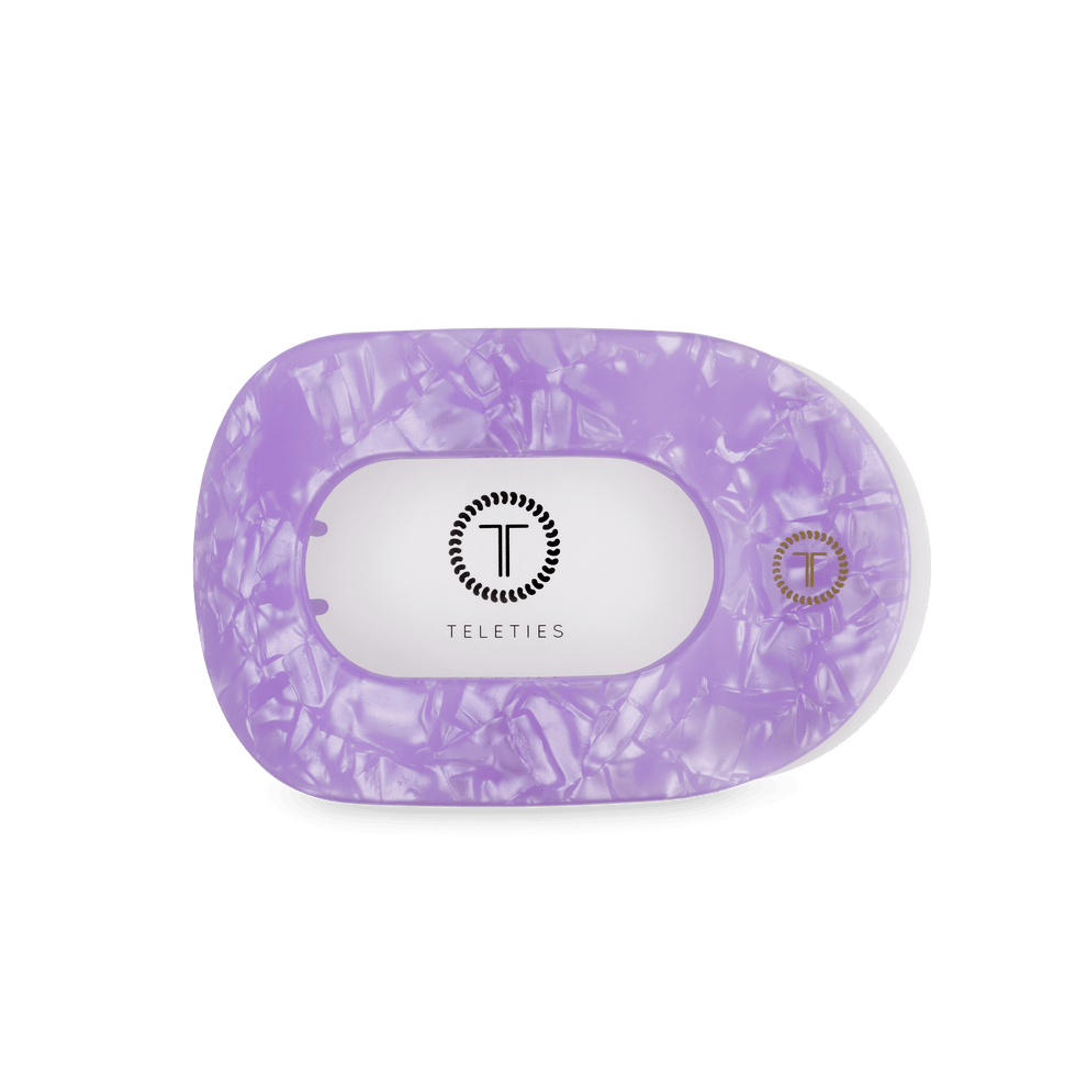 Lavender Mist Medium Flat Round Hair Clip - Hair Clips - TELETIES
