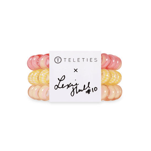 Lexie Hull Large Hair Ties
                in Pink  Yellow Beige - Large
              