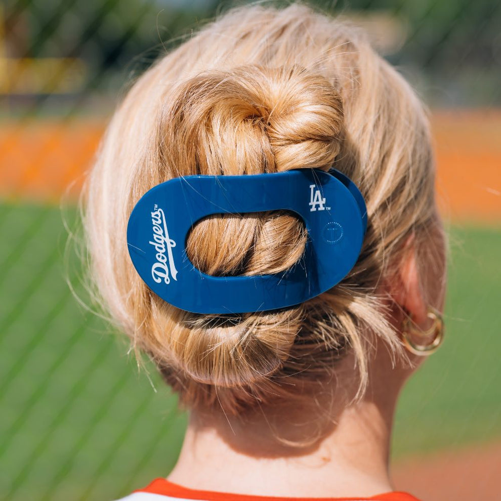 Los Angeles Dodgers Large Flat Round Hair Clip - Hair Clips - TELETIES
