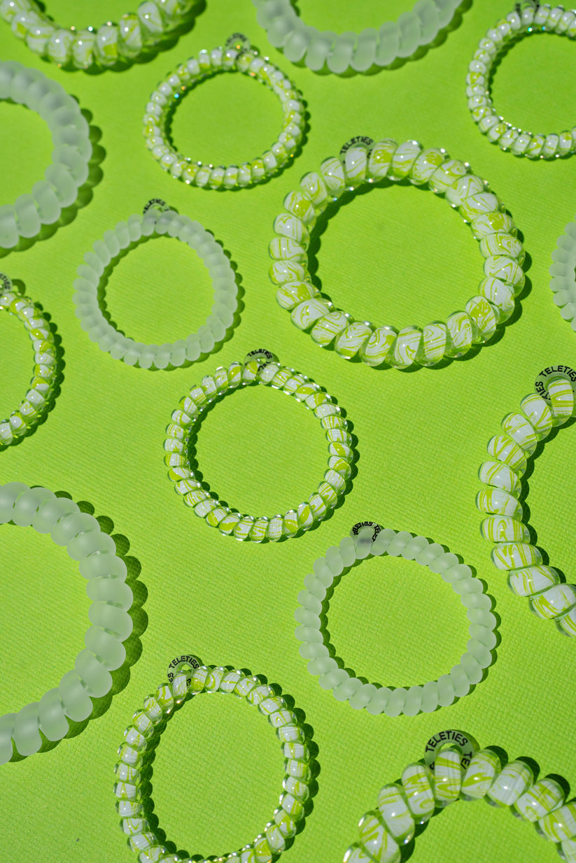 TELETIES - Lost My Marbles Large Hair Ties in Green - Large - Image 4