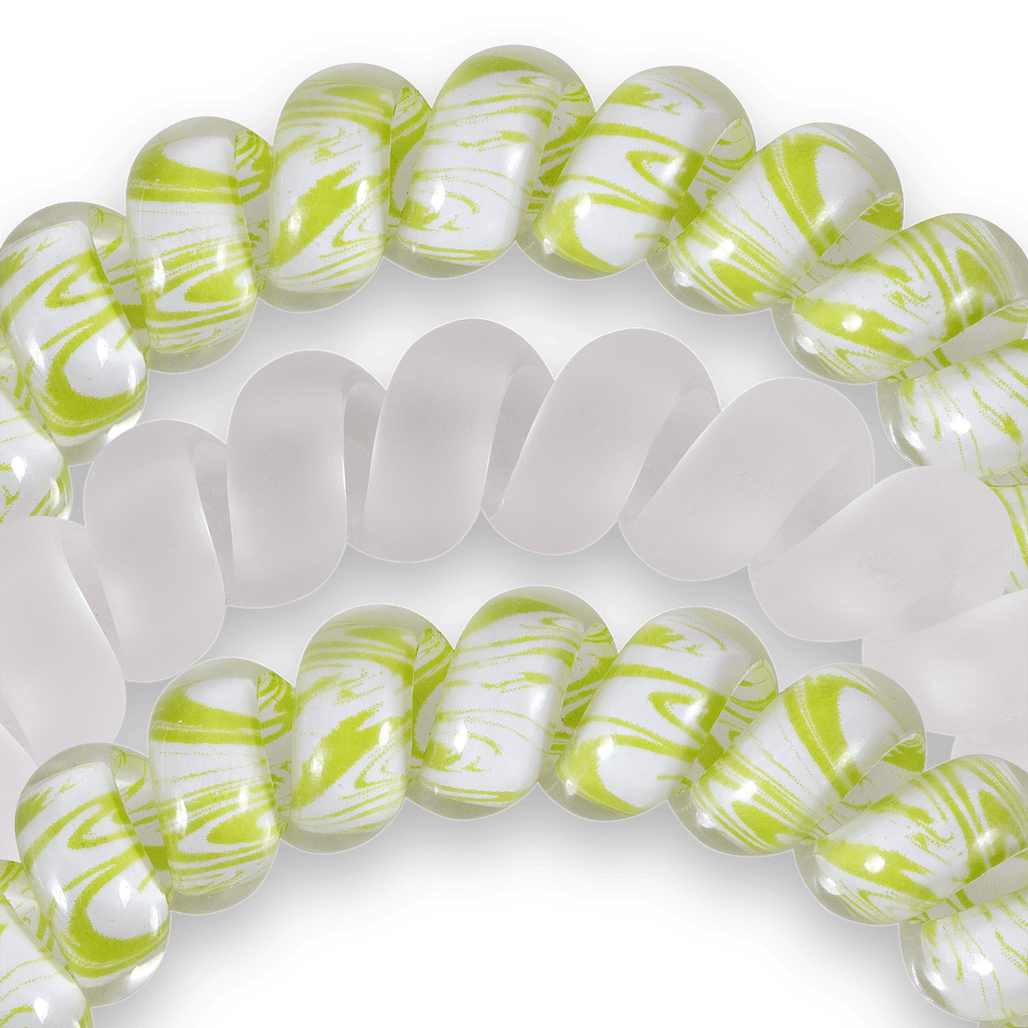 TELETIES - Lost My Marbles Large Hair Ties in Green - Large