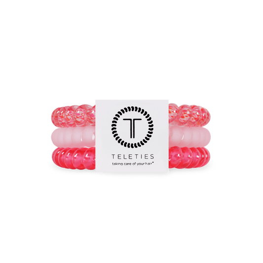 Love You, Mean It! Small Hair Ties in Pink Red - Small