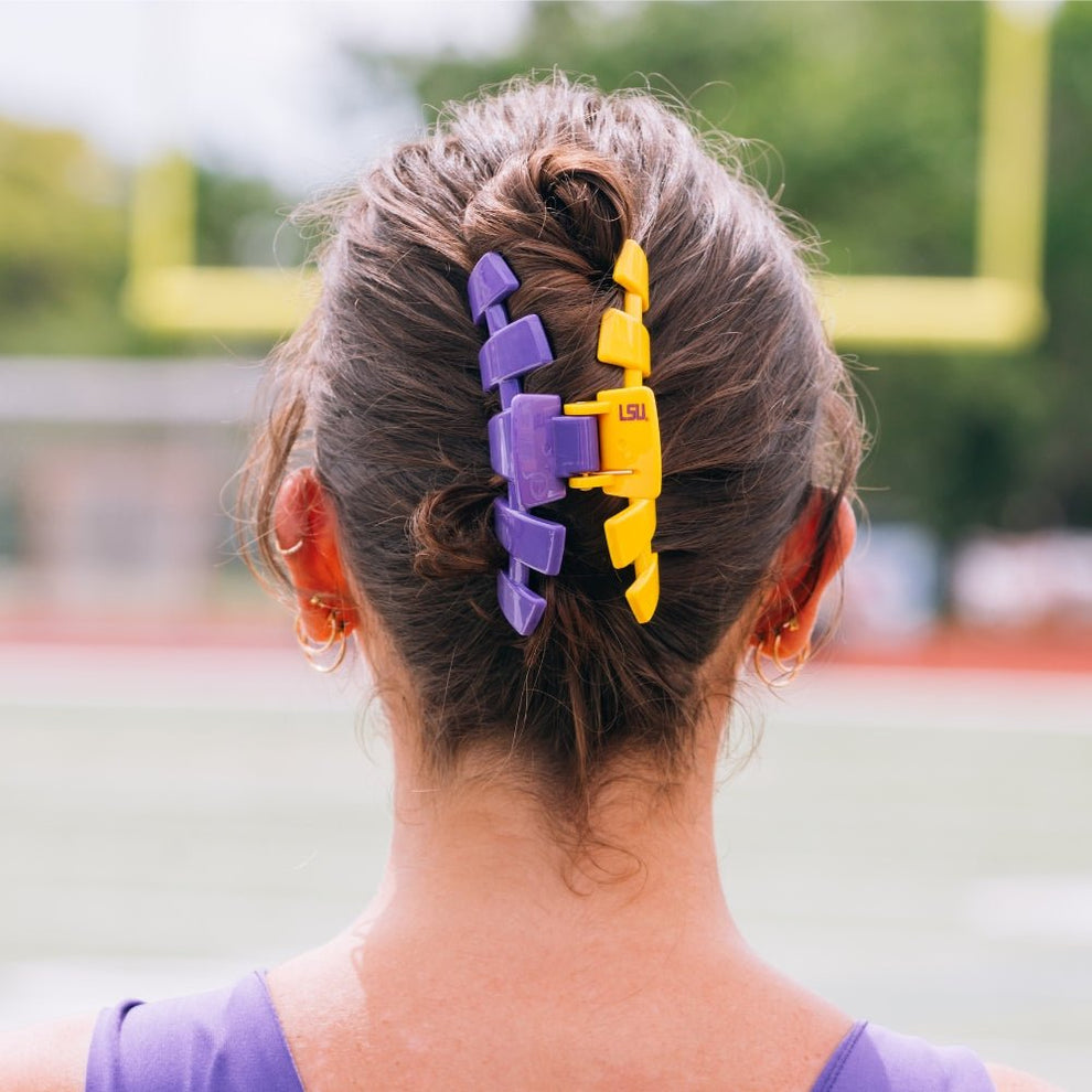 LSU Large Claw Clip - Hair Clips - TELETIES

