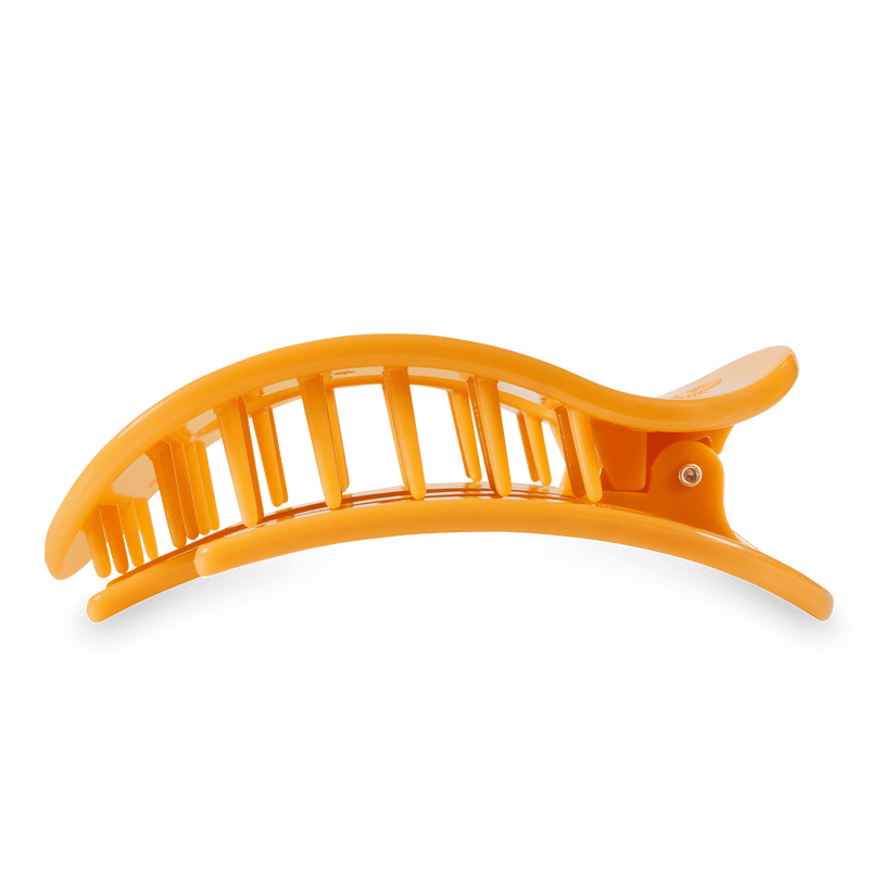 TELETIES - Mango for it! Large Flat Round Hair Clip in Orange - Large - Image 3