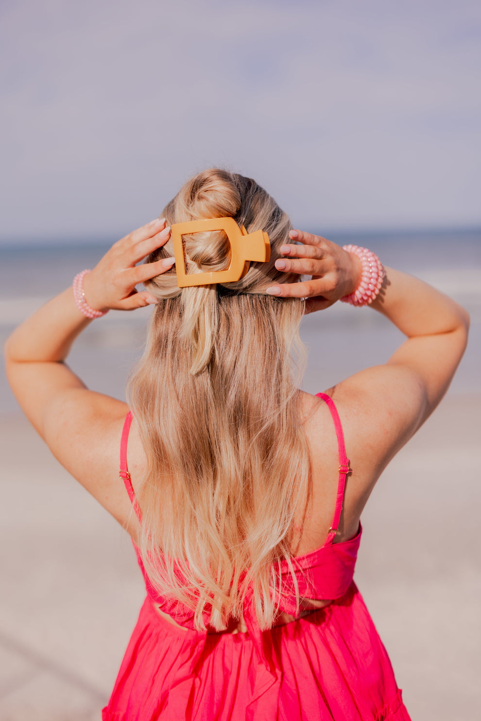 Mango for it! Large Flat Square Hair Clip - Large Hair Clip - TELETIES
