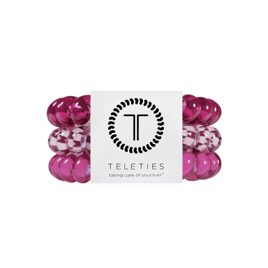 Merlot after Midnight Large Hair Ties
                in Pink - Large
              