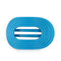 Miami Vice Large Flat Round Hair Clip
                in Blue Neon - Large
            