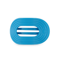 Miami Vice Medium Flat Round Hair Clip
                in Blue Neon - Medium
            