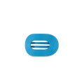Miami Vice Tiny Flat Round Hair Clip
                in Blue Neon - Tiny
            