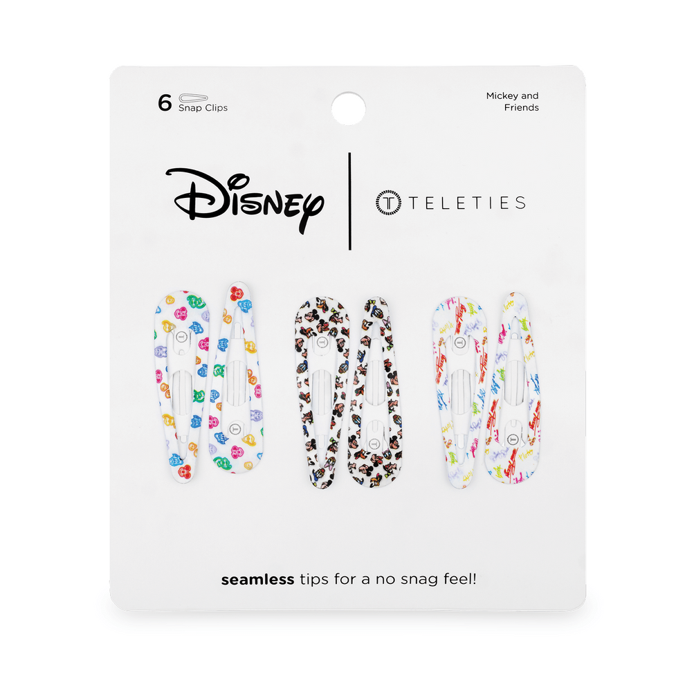 Mickey and Friends Snap Clip (6ct) - Hair Clips - TELETIES
