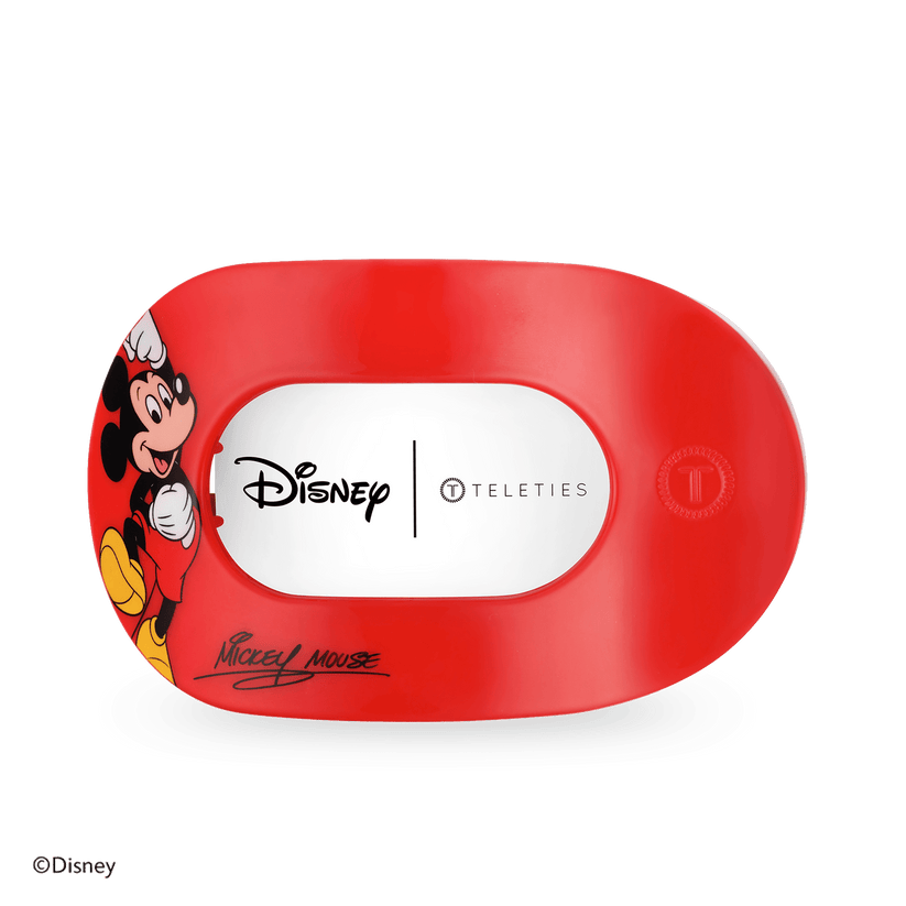 TELETIES - Mickey Mouse Large Flat Round Hair Clip in Red - Large - Image 2