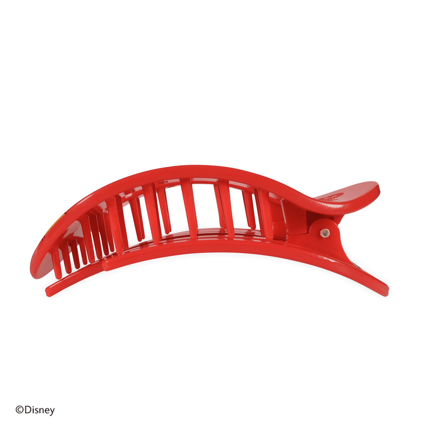 TELETIES - Mickey Mouse Large Flat Round Hair Clip in Red - Large