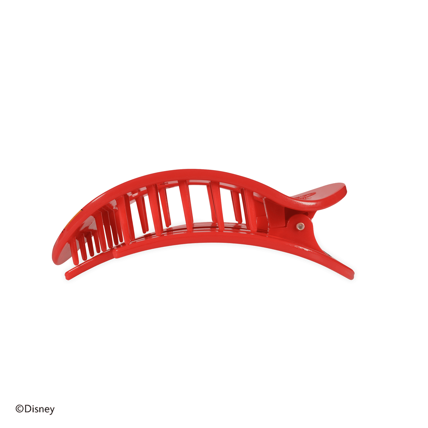 TELETIES - Mickey Mouse Medium Flat Round Hair Clip in Red - Medium