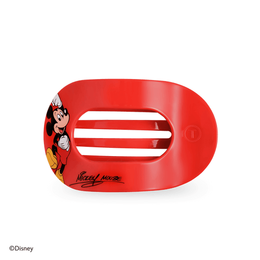 Mickey Mouse Medium Flat Round Hair Clip in Red - Medium