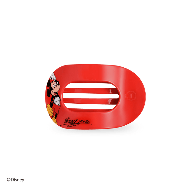Mickey Mouse Small Flat Round Hair Clip in Red | TELETIES